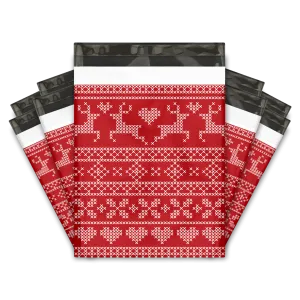 10x13 Ugly Christmas Sweater Designer Poly Mailers Shipping Envelopes Premium Printed Bags