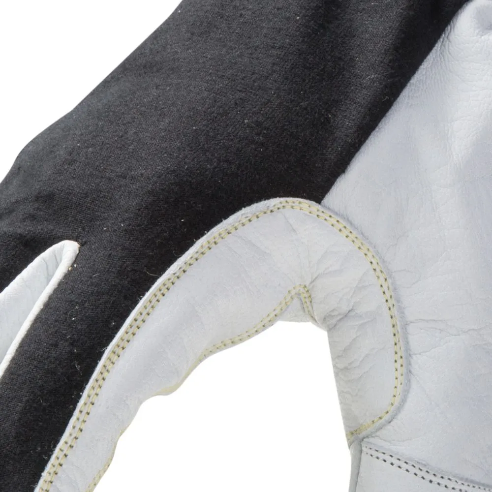 212 Performance ARCTIGEC5-05-013 ARC Economy TIG Cut 5 Resistant Goatskin Welding Gloves, 3X-Large Black;White