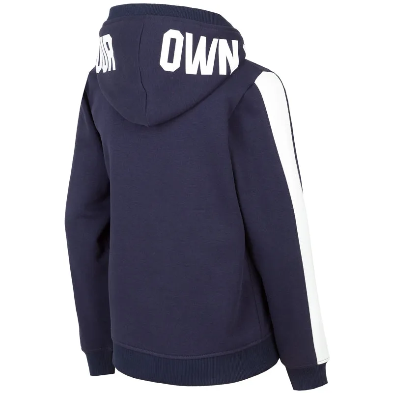 4F Own Star Sleeves Stripes Navy Blue Hoodies 721