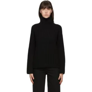 Acne Studios Black Wool Rib Knit Turtleneck