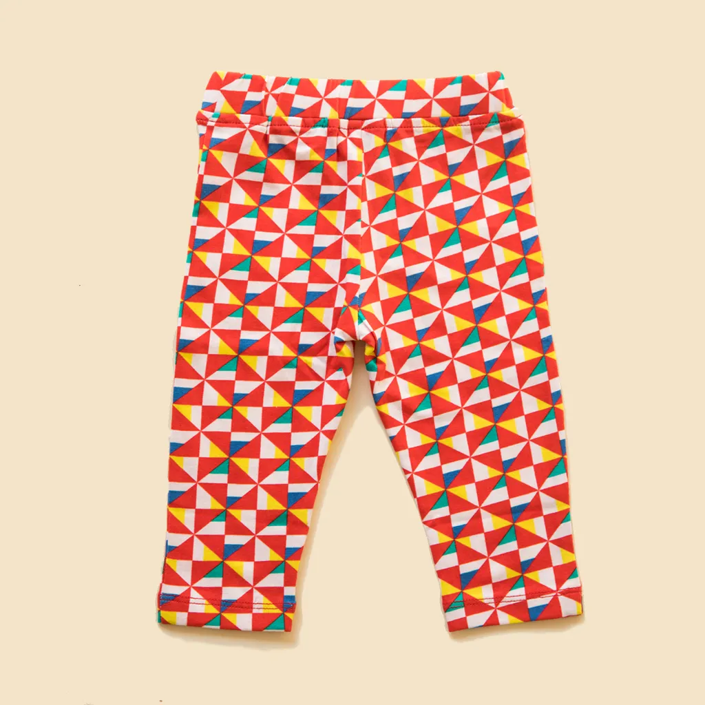 Baby Girl Leggings - Pinwheel Parade