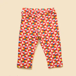 Baby Girl Leggings - Pinwheel Parade