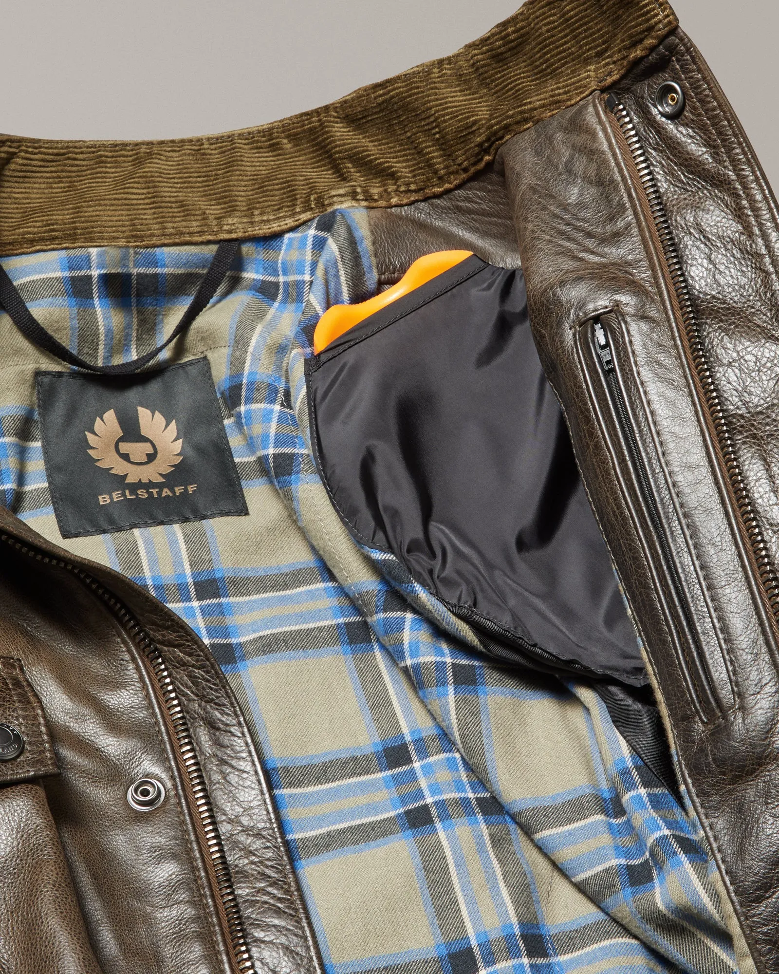 Belstaff Trialmaster Men's Leather Jacket - Dark Olive