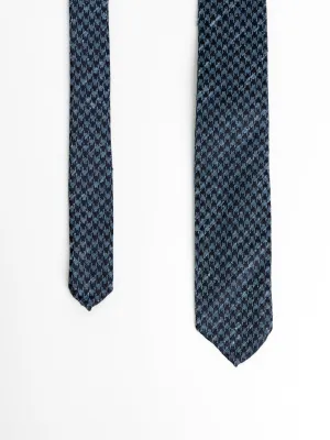 Blue Houndstooth Tie