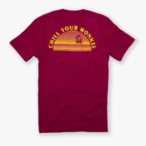 Chill Your Monkee Sunset Graphic Tee