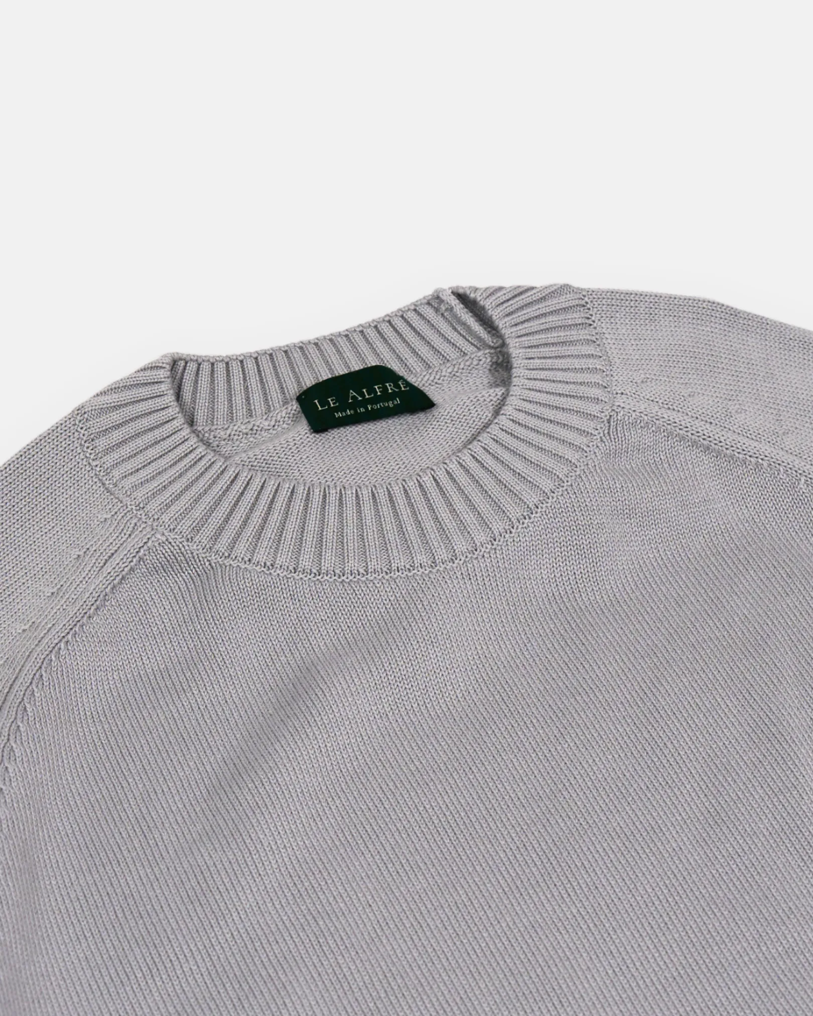 Cotton Crewneck Grey Sweater