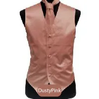 Dusty-Pink Mens Solid Vest