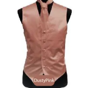 Dusty-Pink Mens Solid Vest