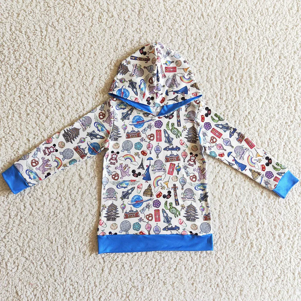 Fashion Kids Hoodies Top Girls Boys Clothes Top Hooded BT0118