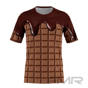 FMR Men's Chocolate Short Sleeve Running Shirt