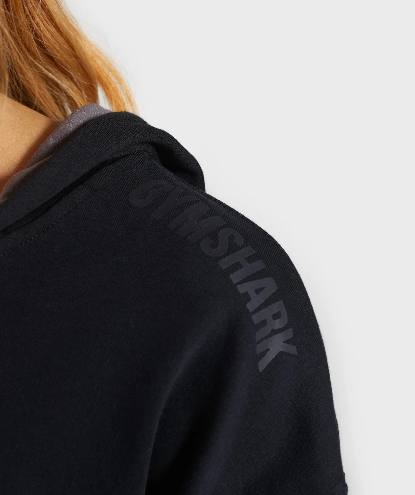 Gymshark Solo Cropped Hoodie - Black