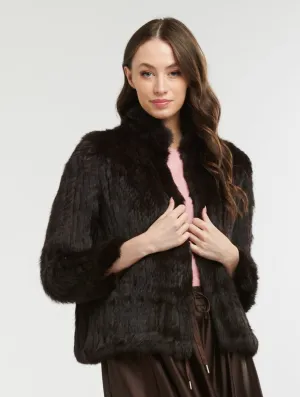 High Neck Jacket | Chocolate