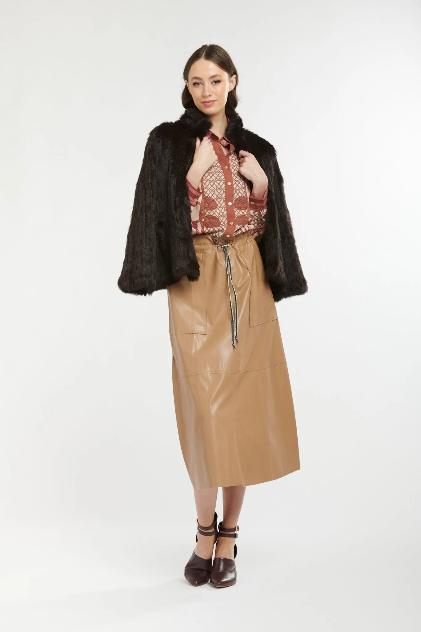 High Neck Jacket | Chocolate