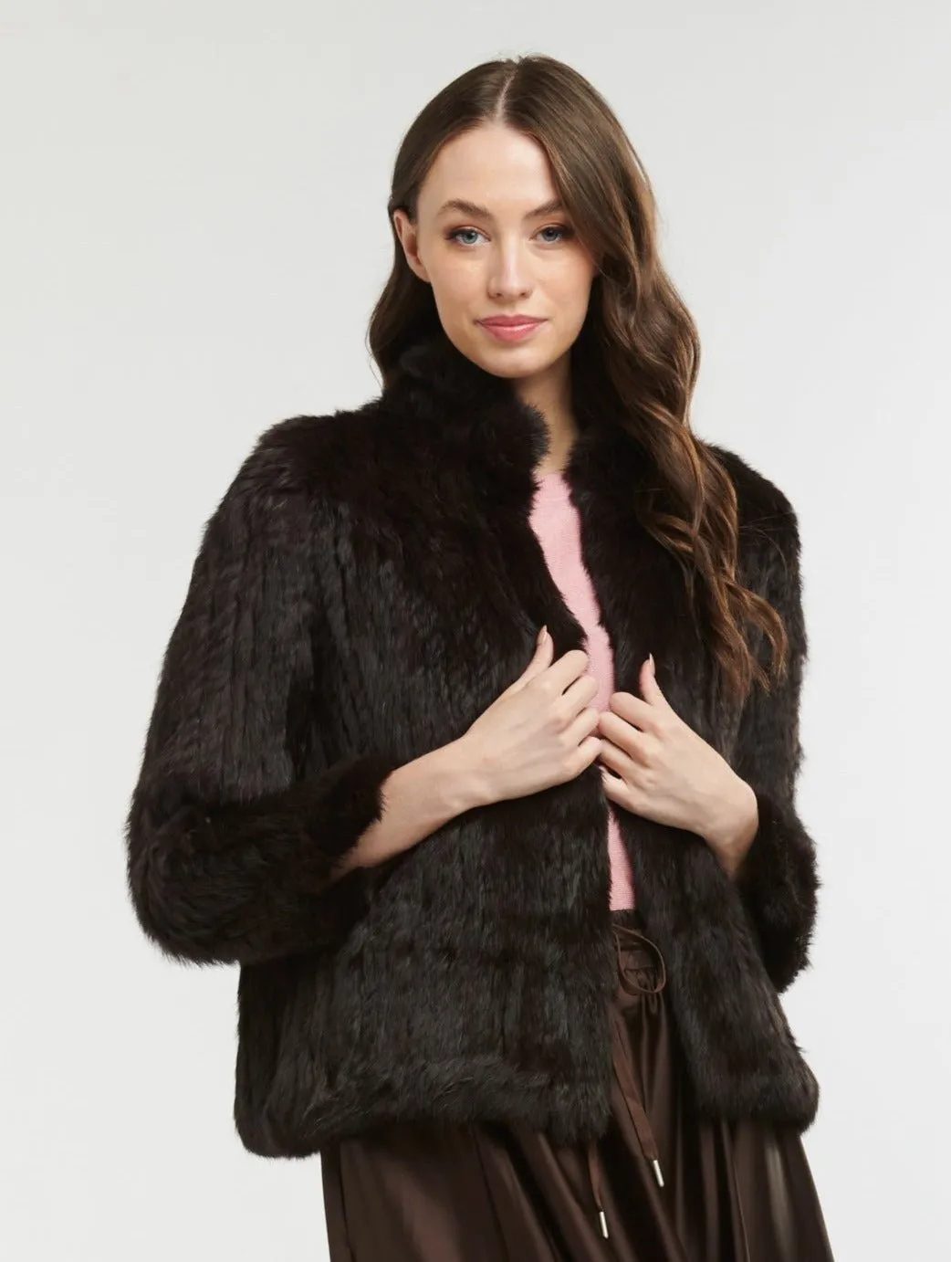 High Neck Jacket | Chocolate