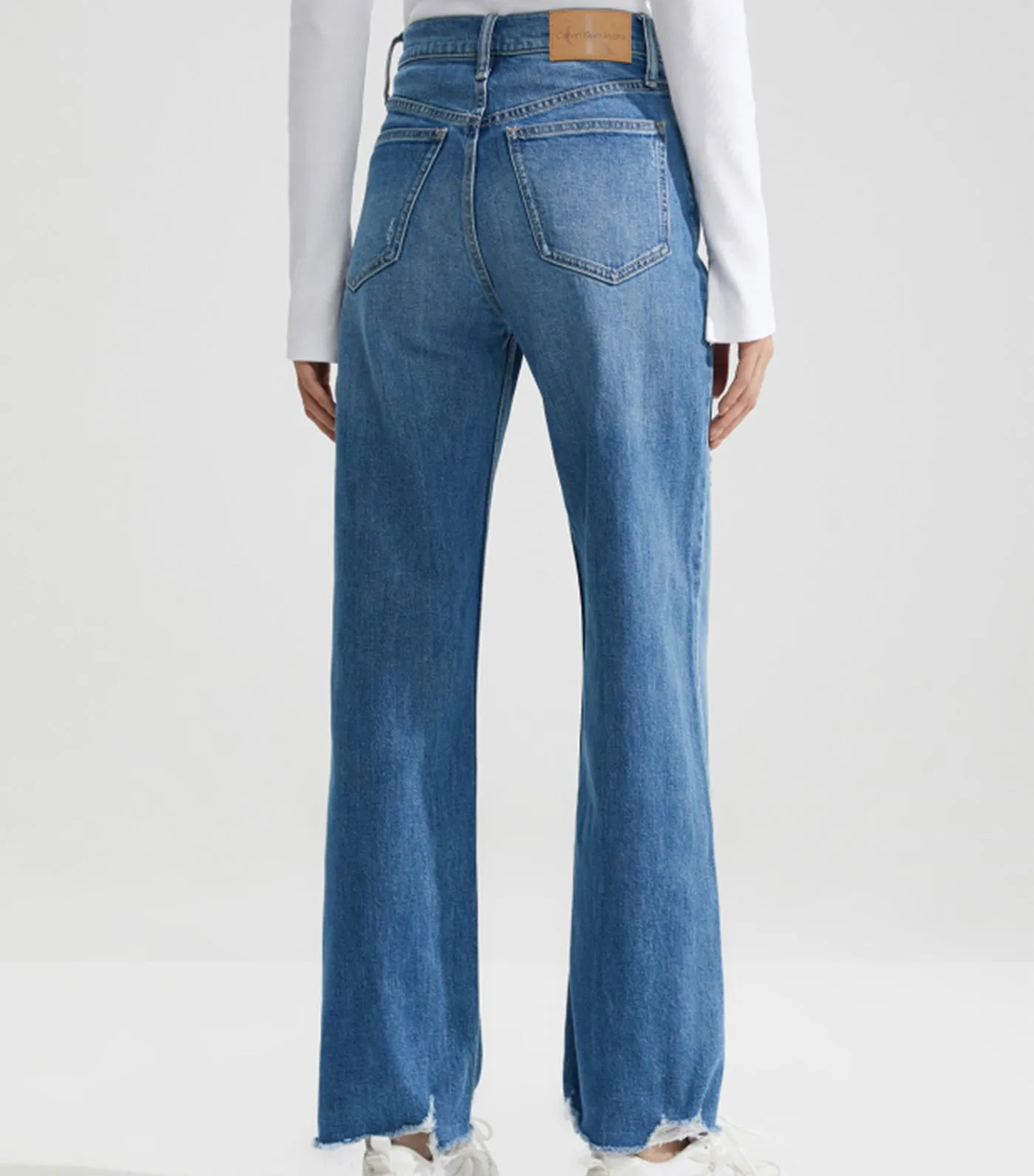 High Rise Wide Leg Fit Jeans Blue