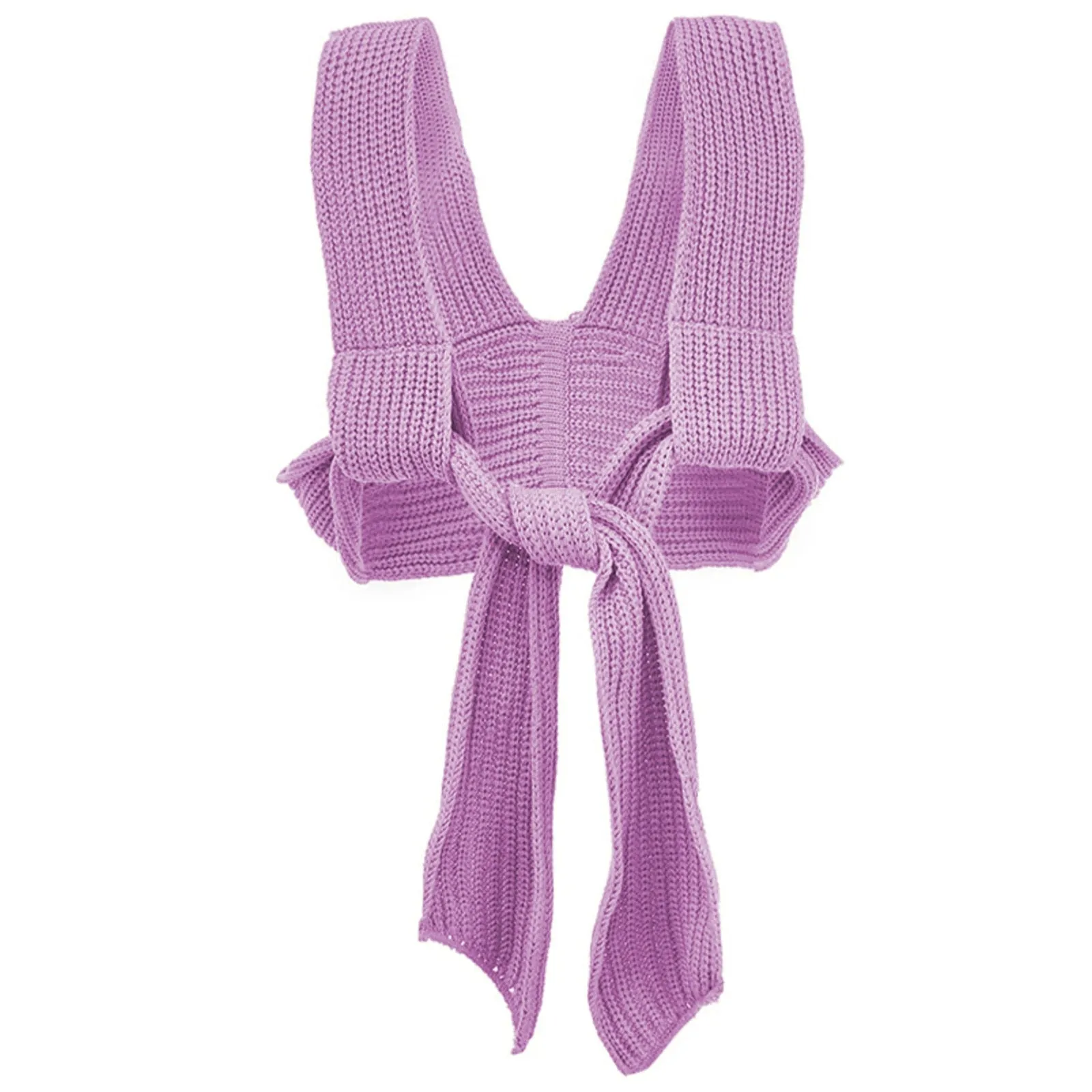 Irregular Knitted Bandage Top