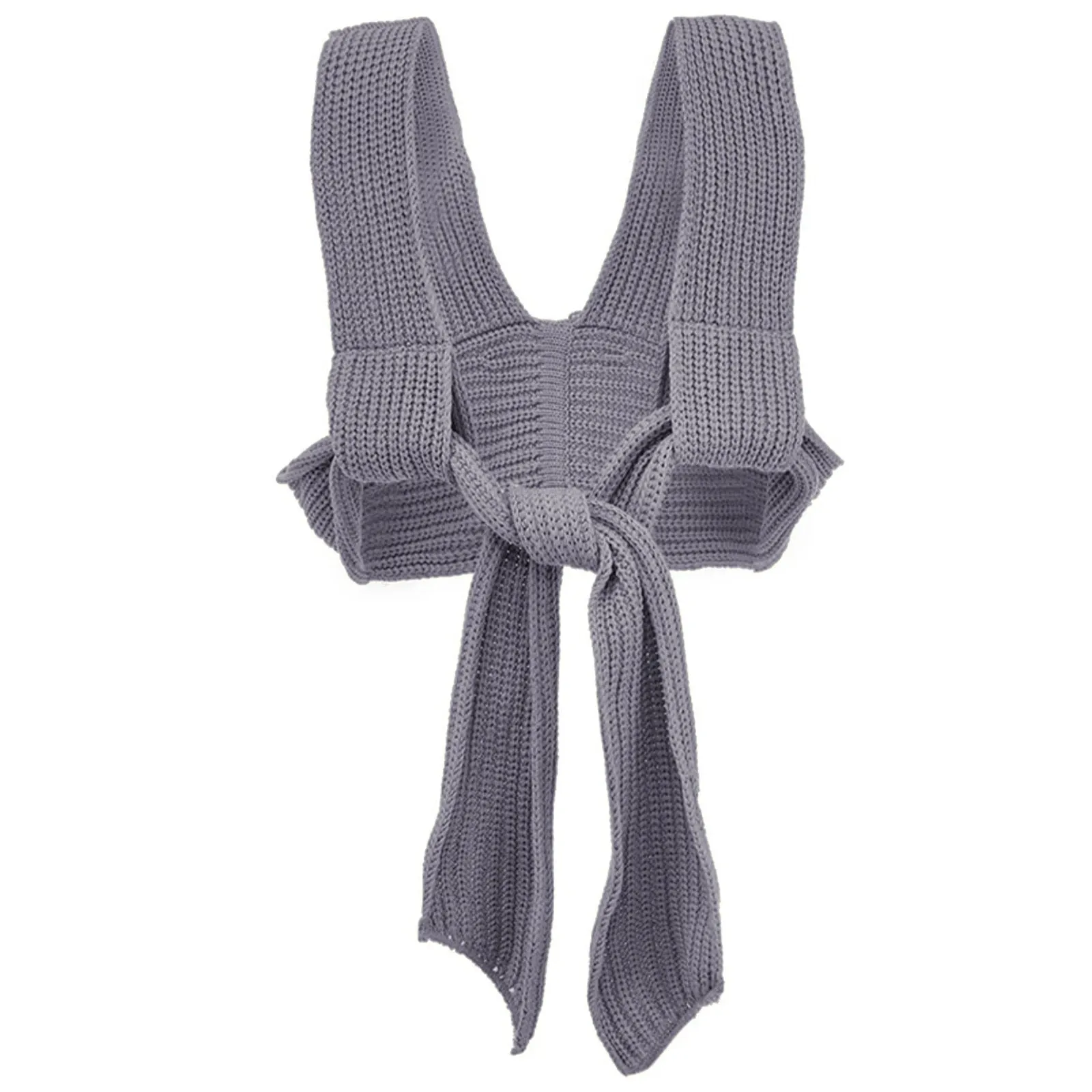 Irregular Knitted Bandage Top