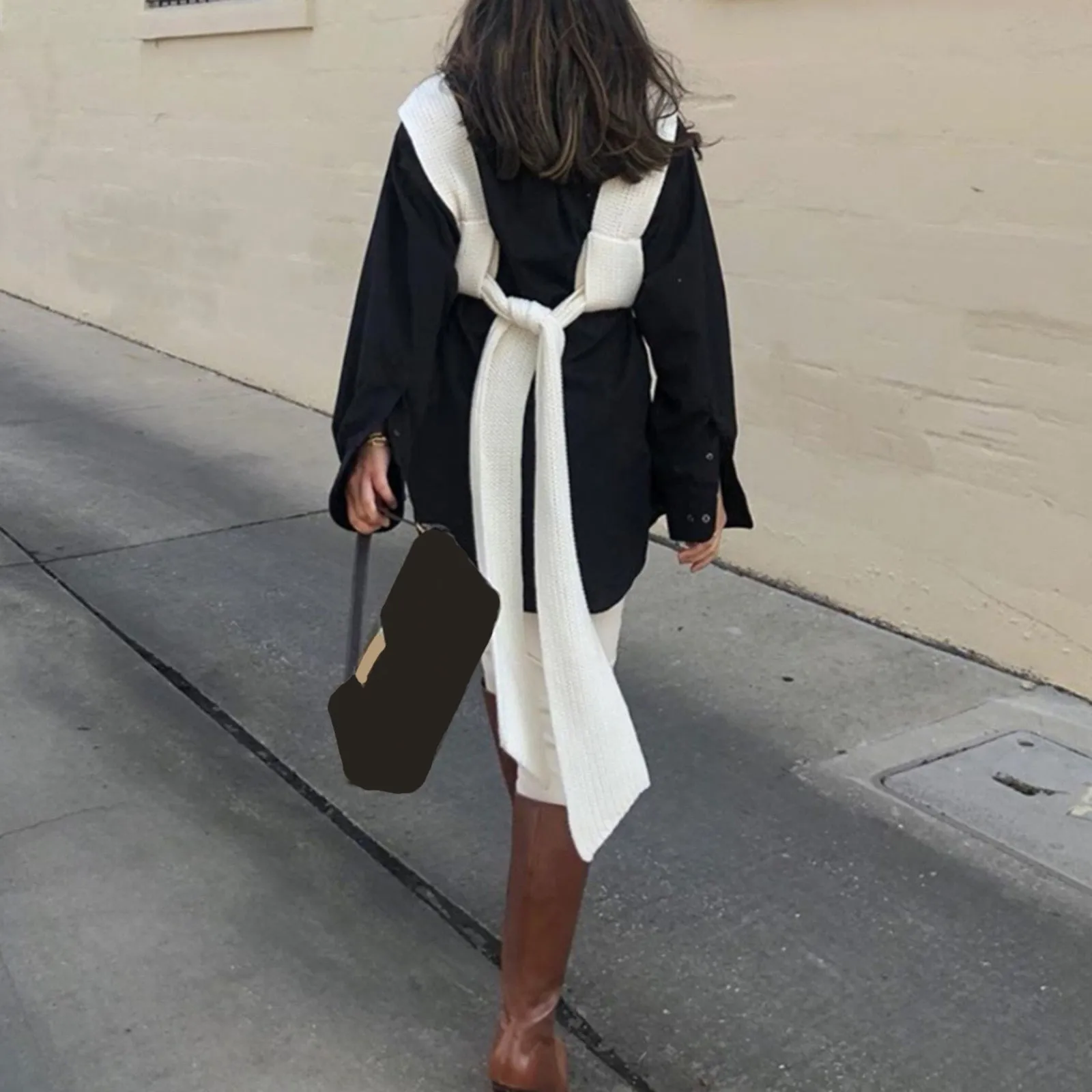 Irregular Knitted Bandage Top