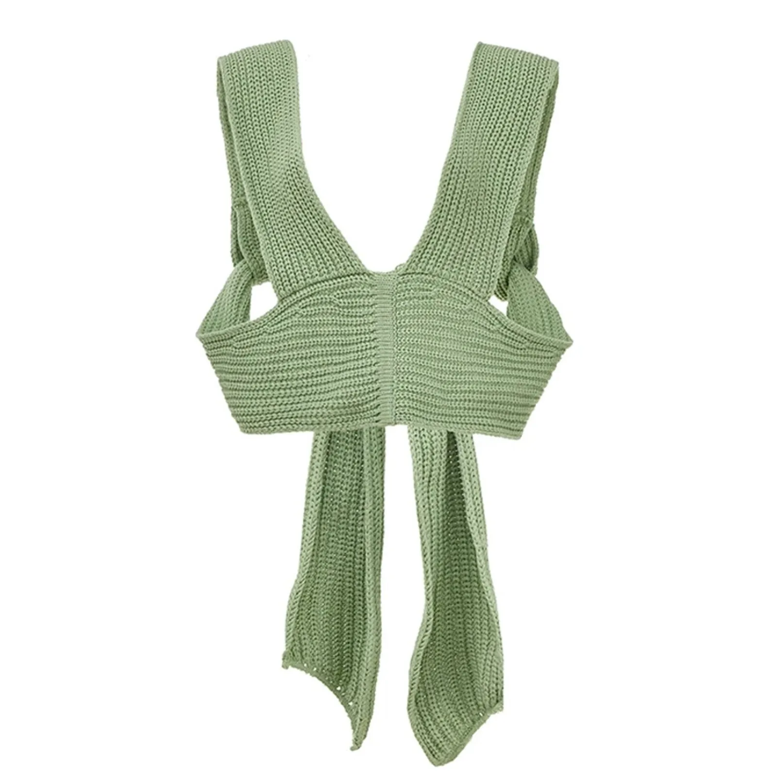 Irregular Knitted Bandage Top
