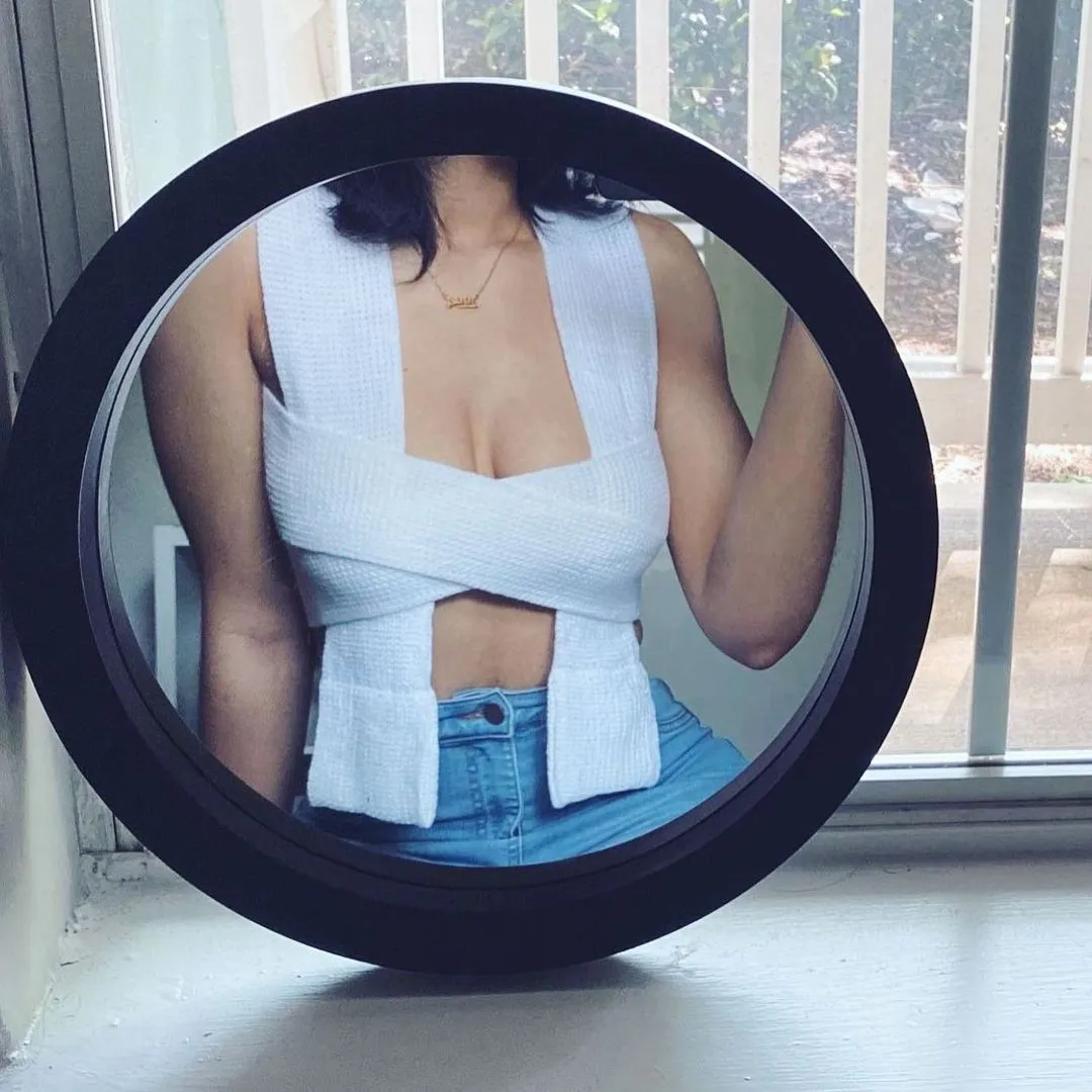 Irregular Knitted Bandage Top