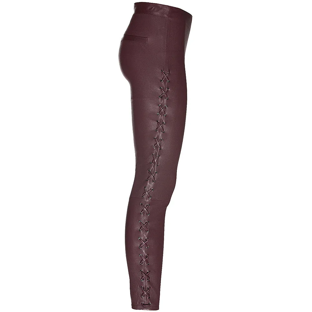 Ladies Leather Trouser Inspiring Color Fashion Wear