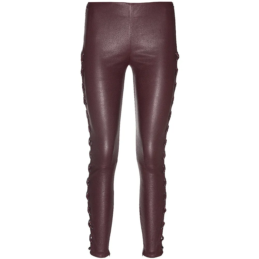Ladies Leather Trouser Inspiring Color Fashion Wear