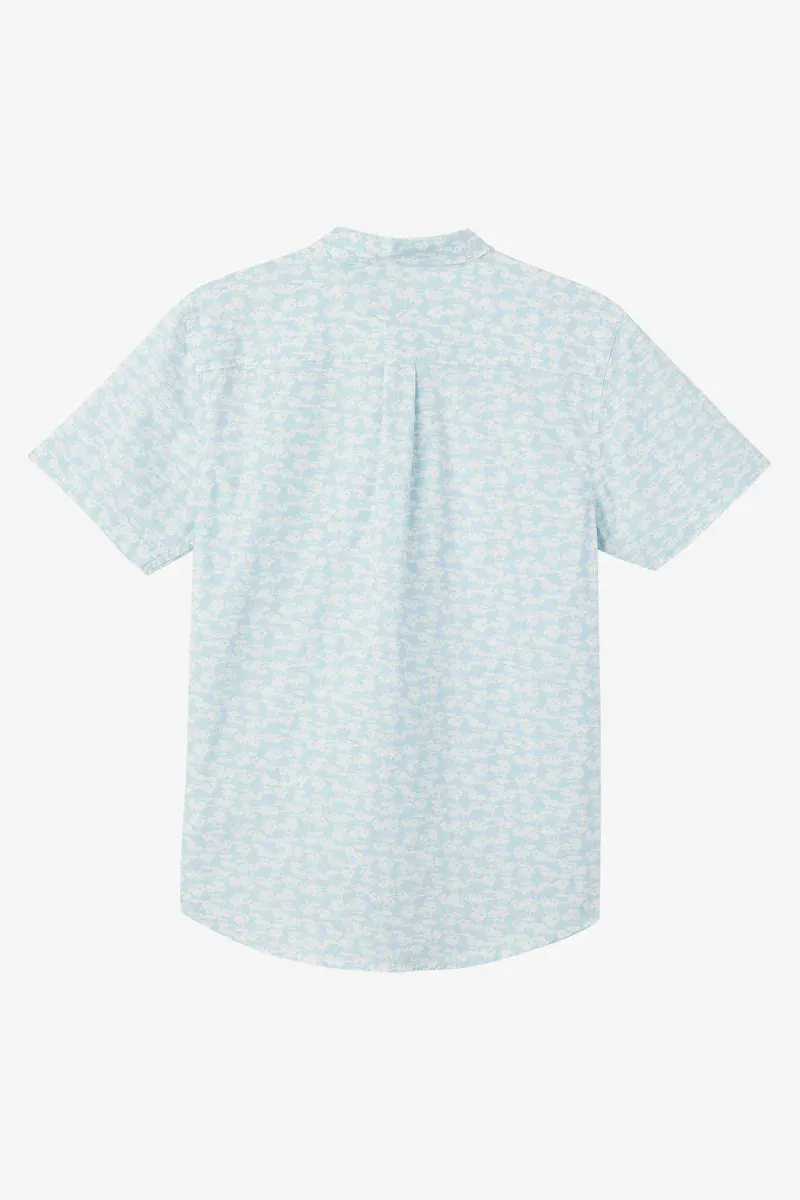 O'Neill- Quiver Stretch Button Up (Blue Palm, S-XL)