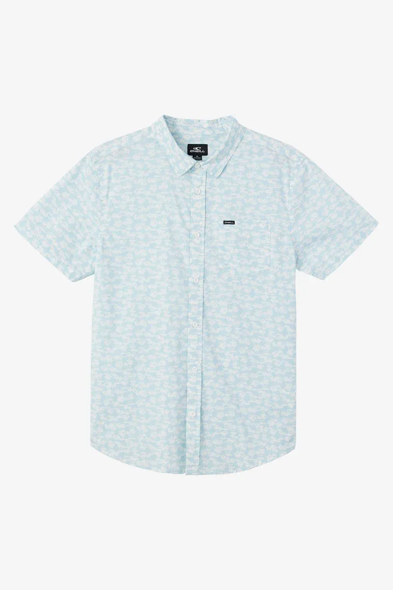 O'Neill- Quiver Stretch Button Up (Blue Palm, S-XL)