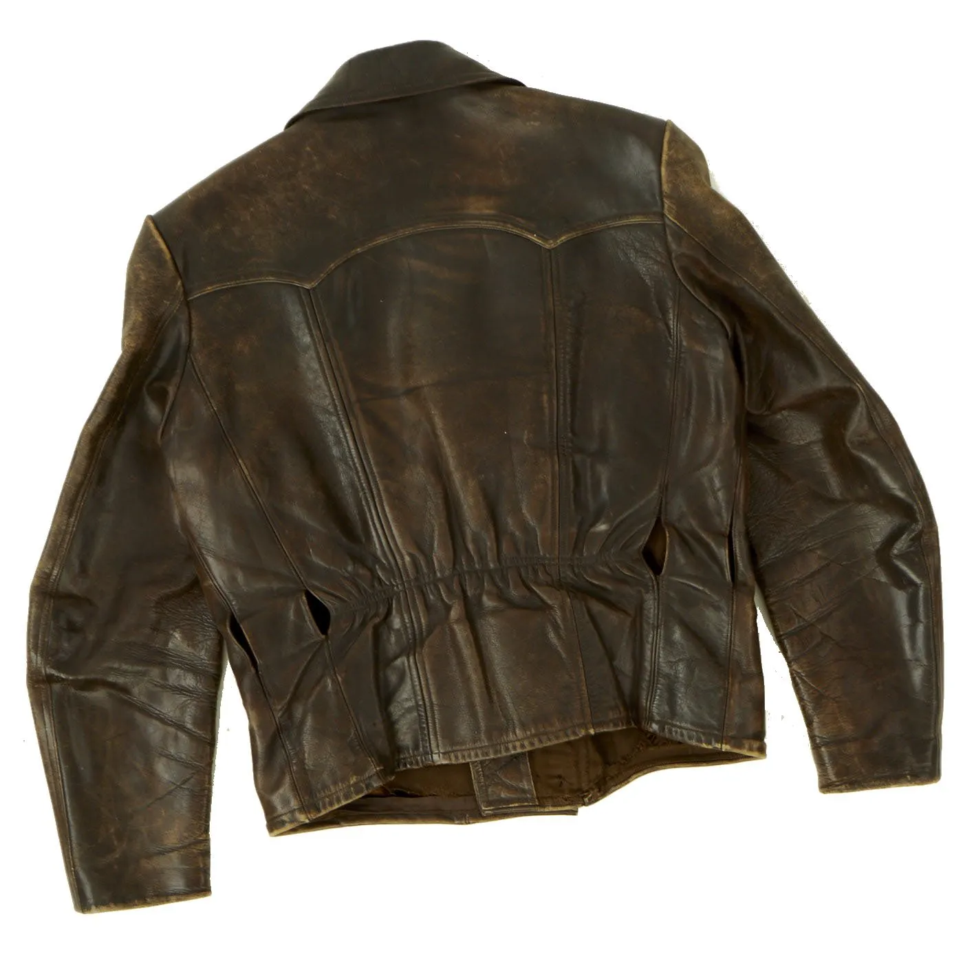 Original German WWII Luftwaffe Officer Fighter Pilot Leather Flying Jacket