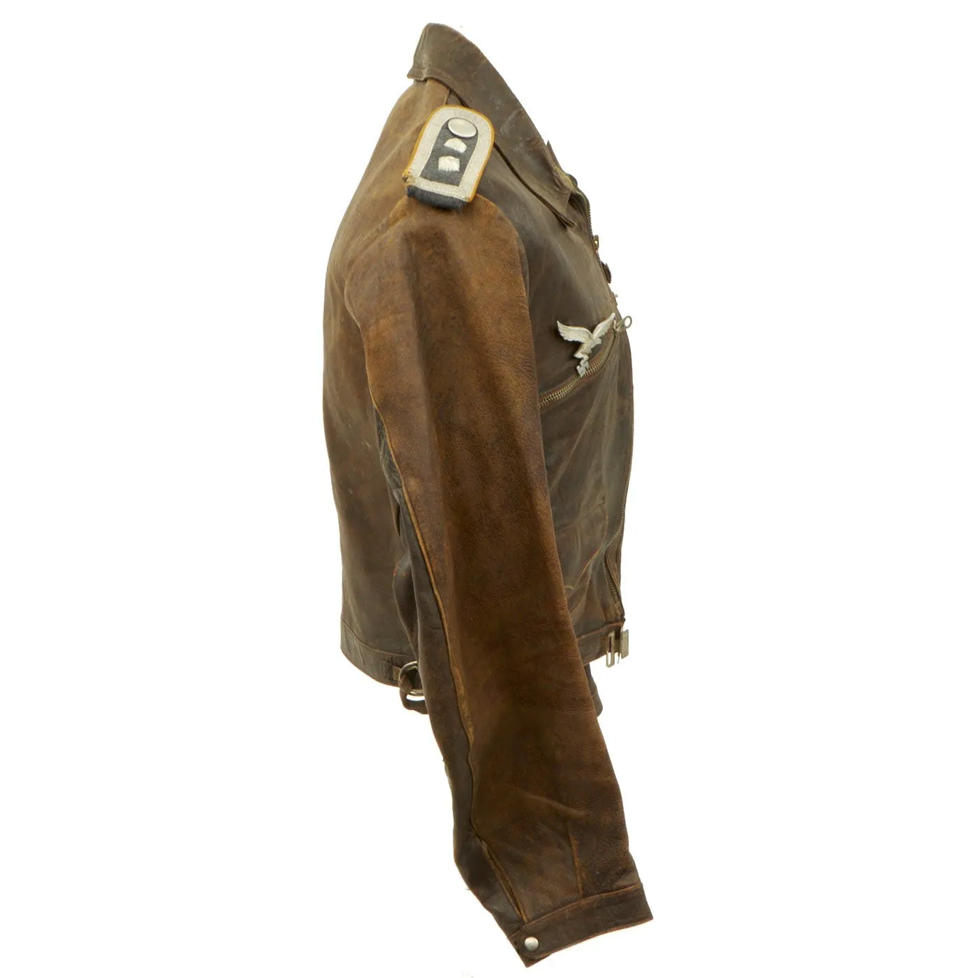 Original German WWII Luftwaffe Senior NCO Pilot Leather Flying Jacket