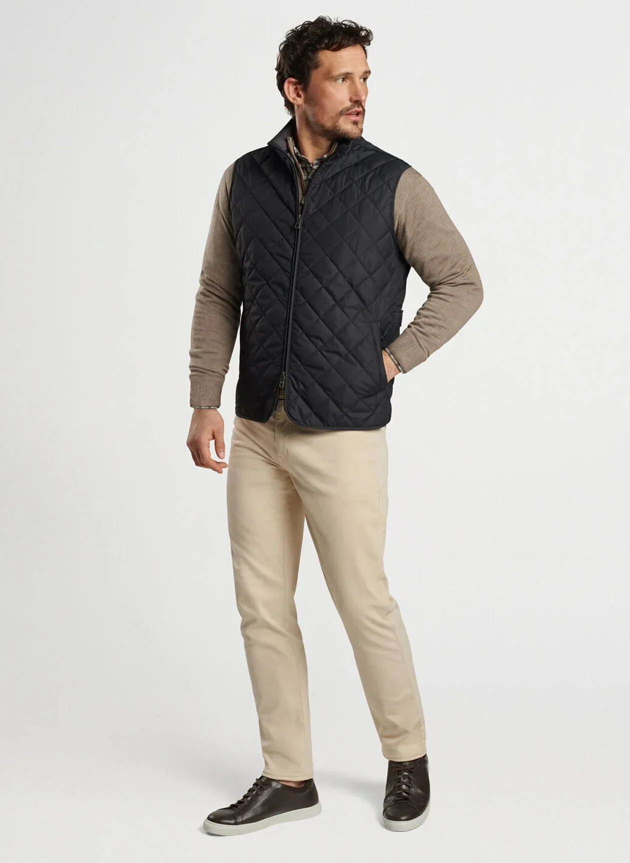 Peter Millar - Essex Quilted Travel Vest - Black
