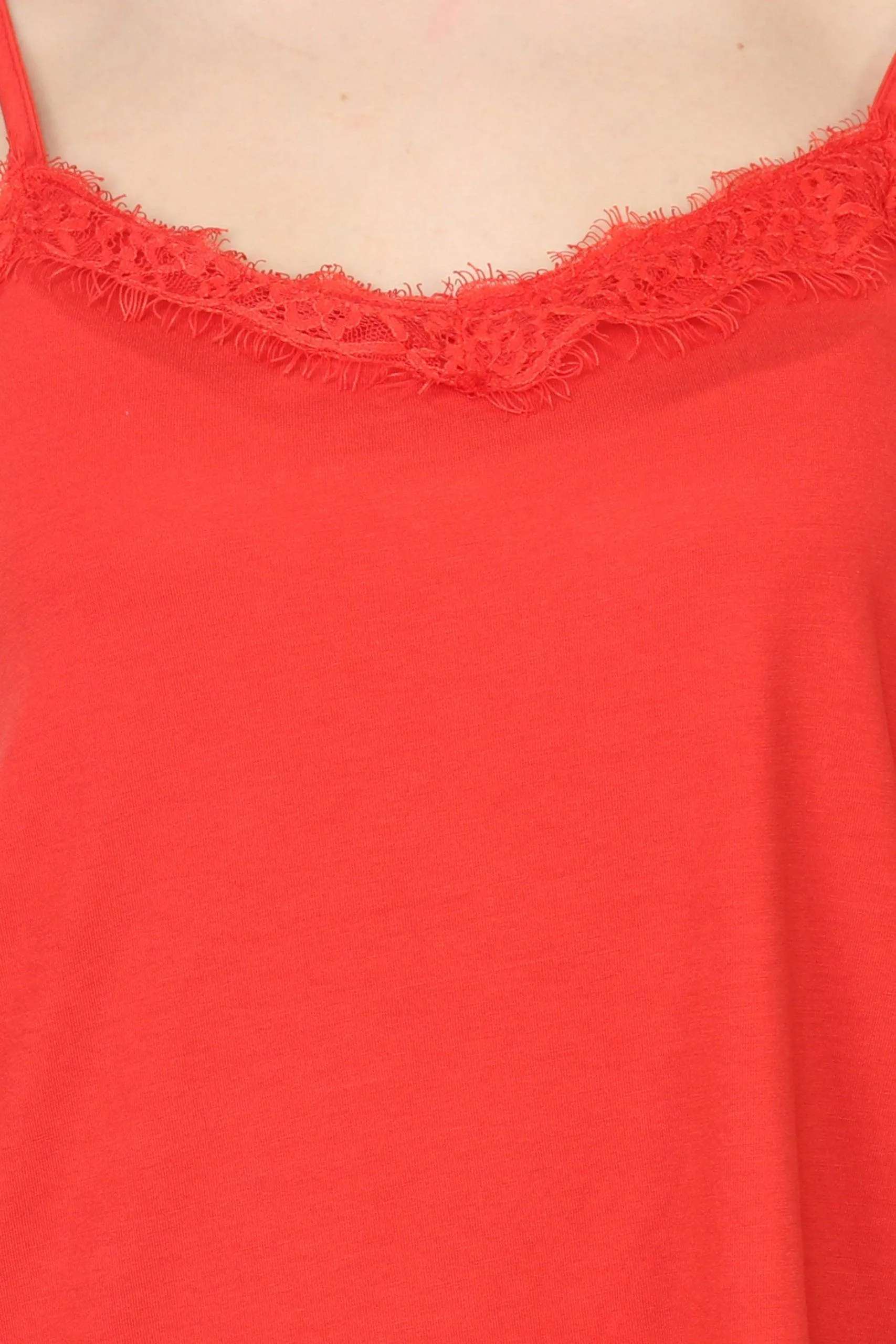 Red Solid Night Suit Set