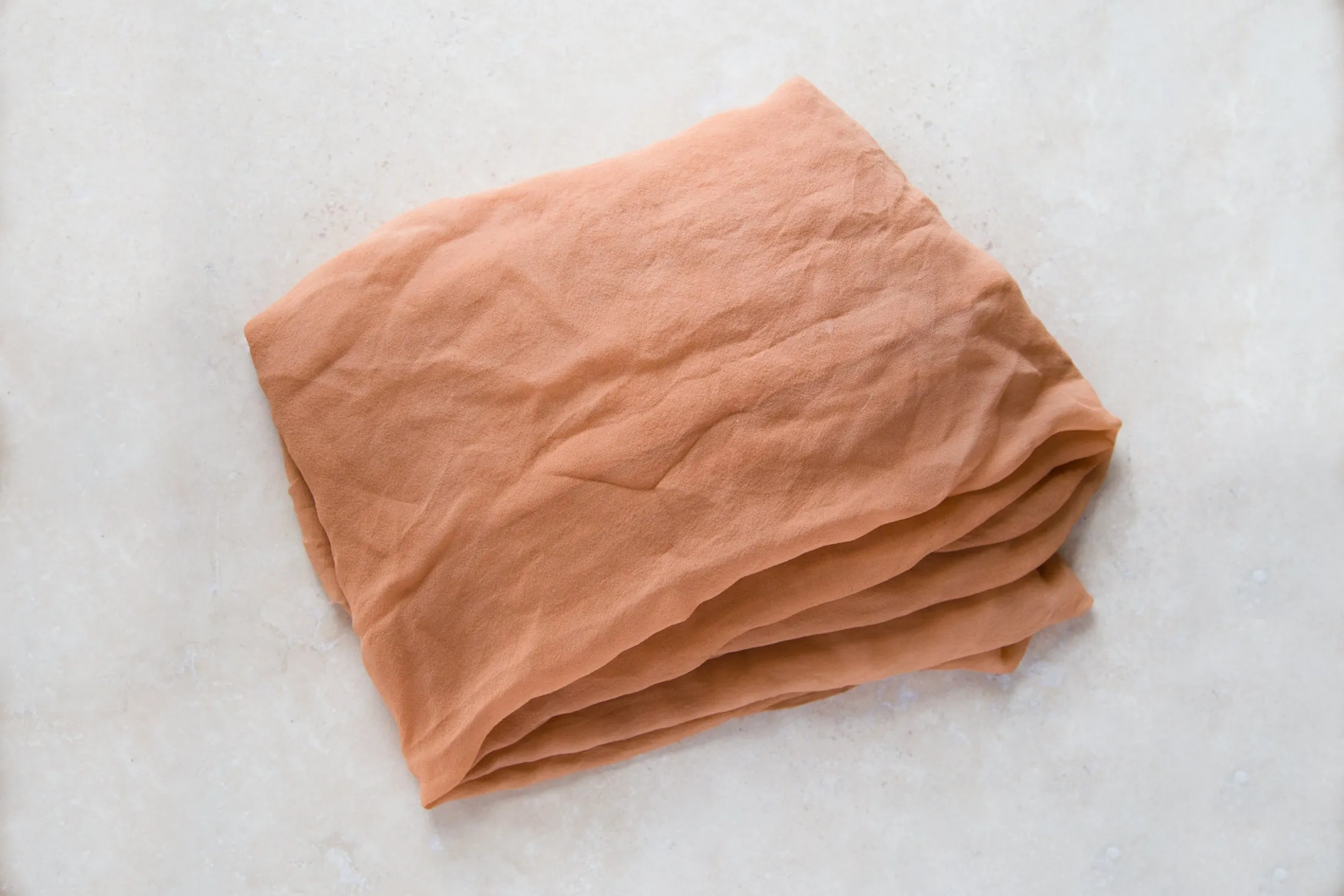 Rust Silk Chiffon Styling Cloth