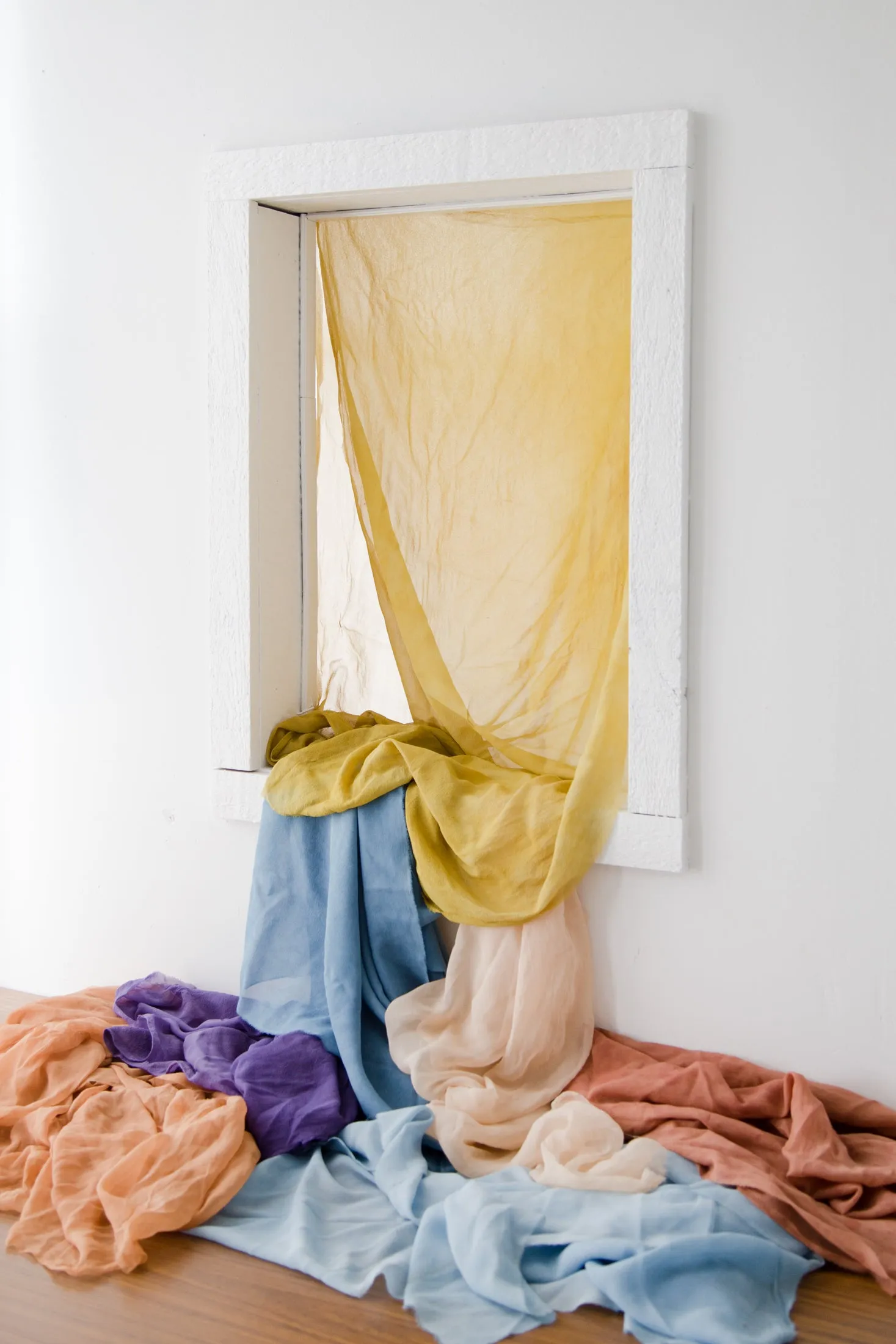 Rust Silk Chiffon Styling Cloth