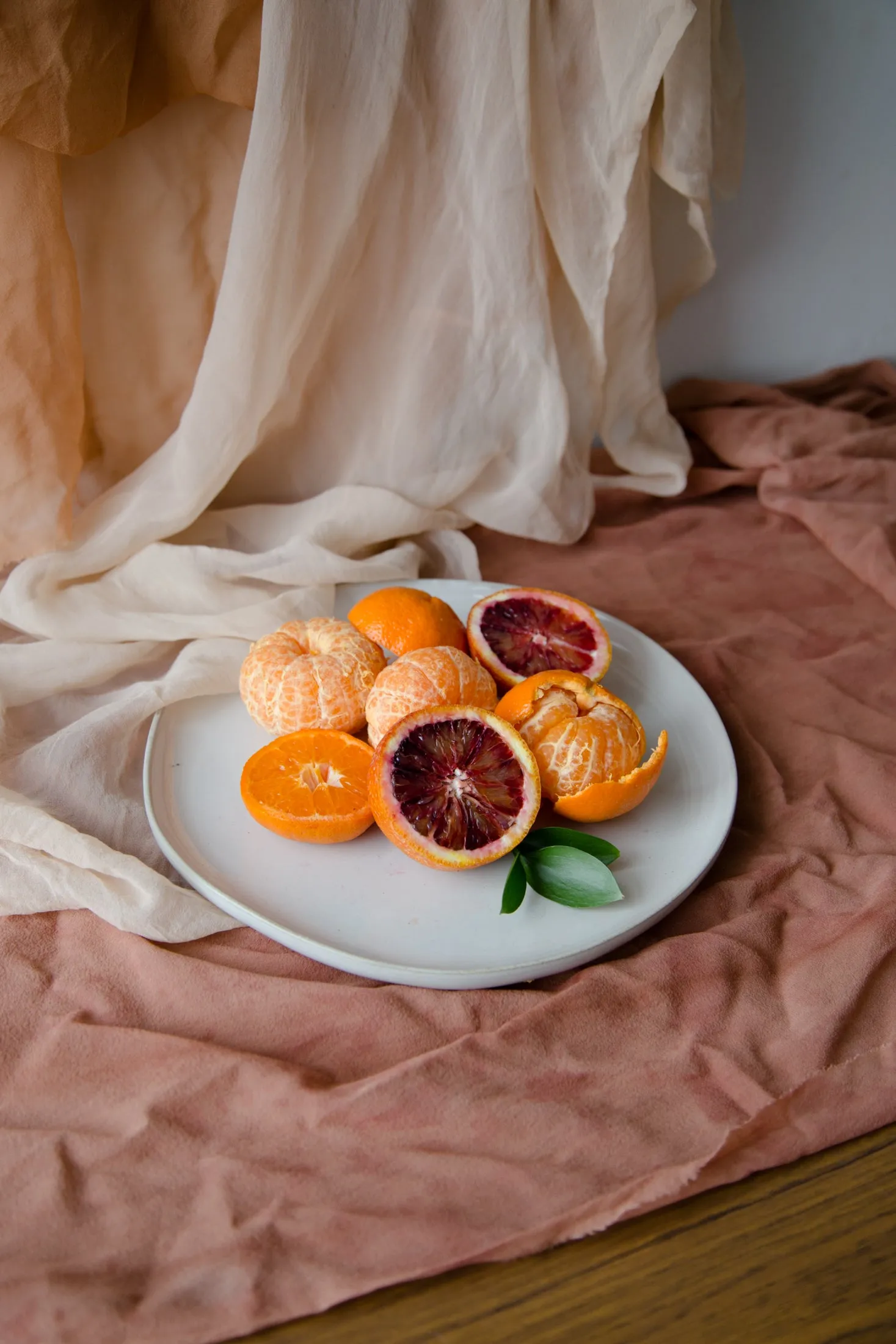 Rust Silk Chiffon Styling Cloth