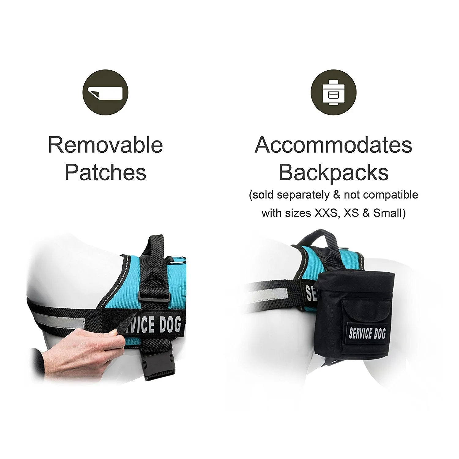 Service Dog Harness Blue