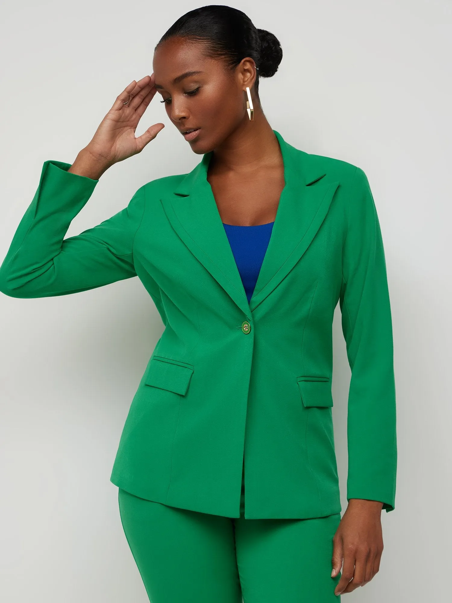 Tall Single-Button Blazer - Essential Stretch