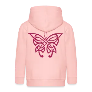 Veste à capuche Premium Enfant "Papillon tribal"