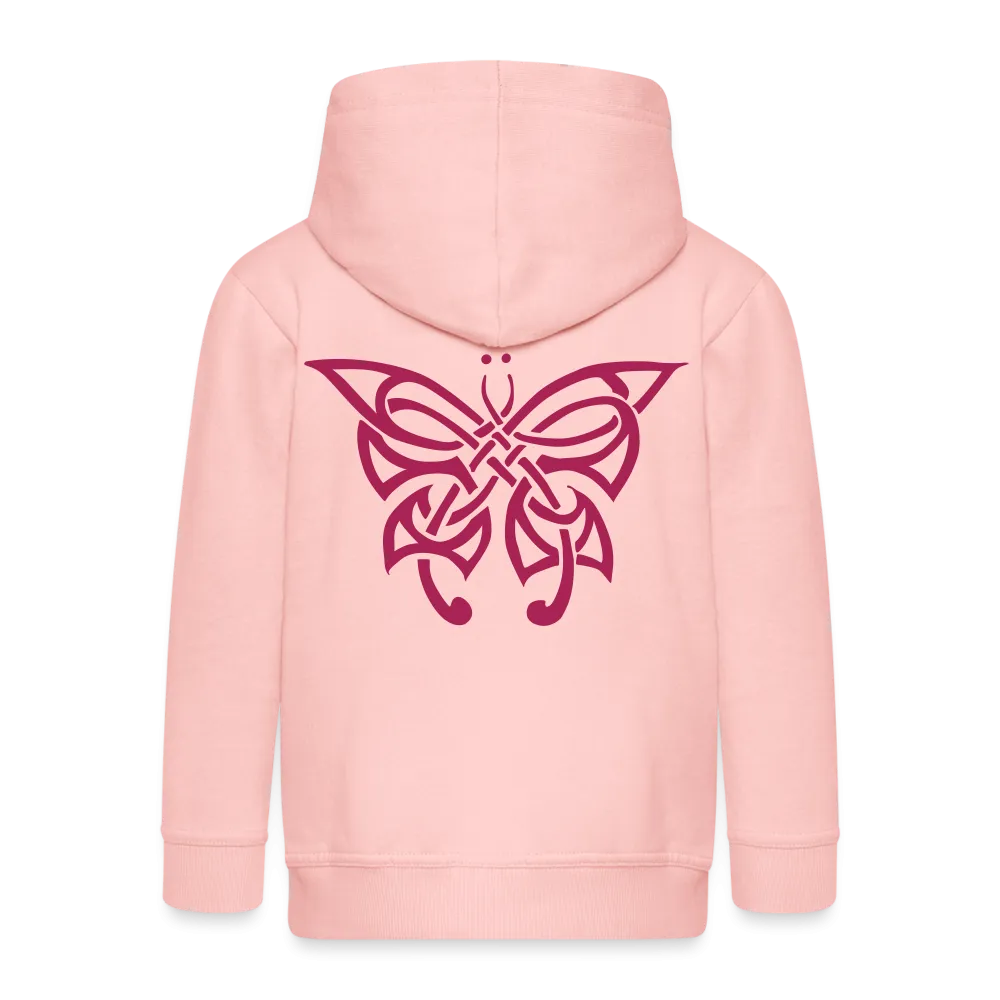 Veste à capuche Premium Enfant "Papillon tribal"
