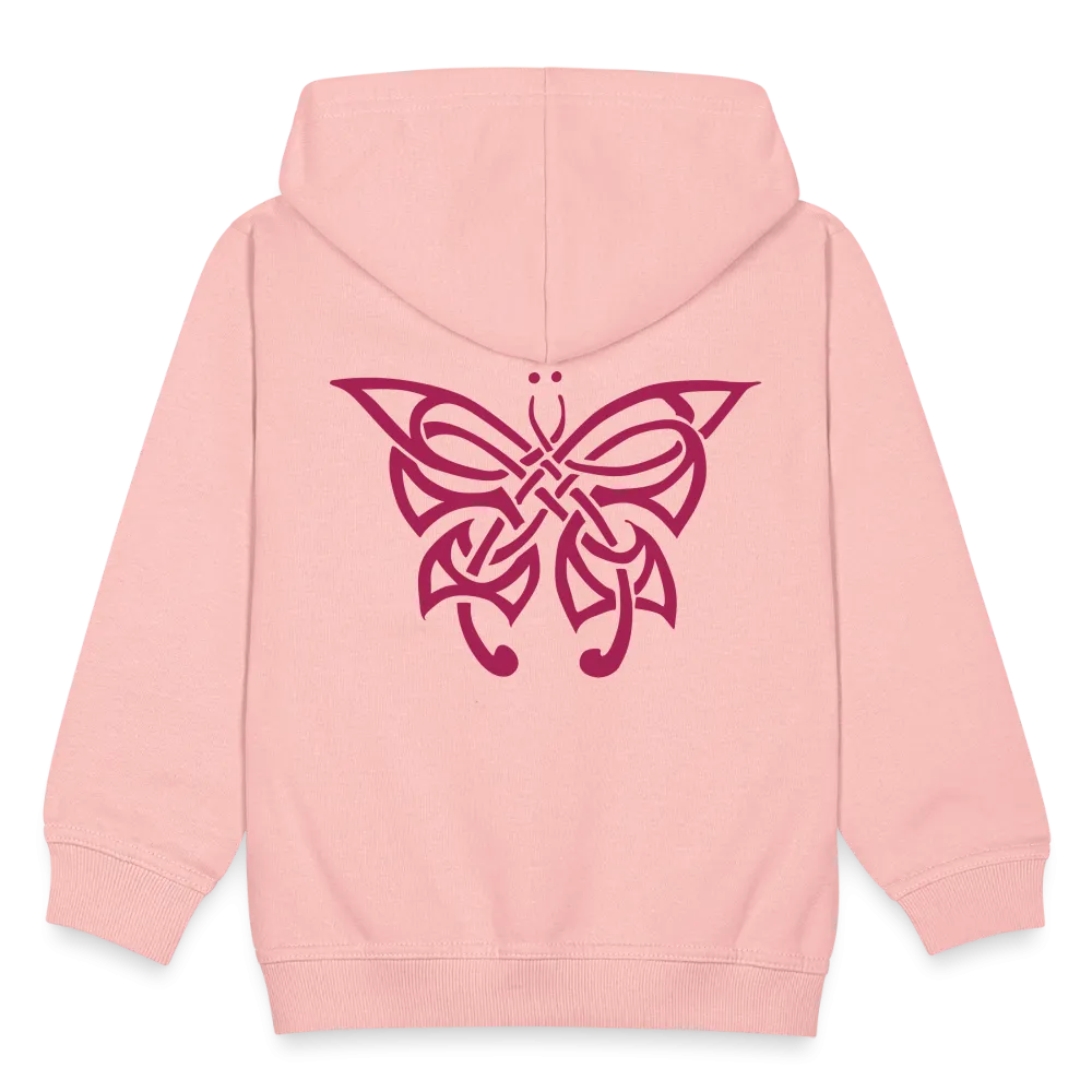 Veste à capuche Premium Enfant "Papillon tribal"