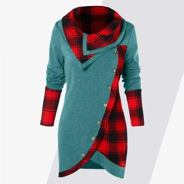 Women Casual Long Sleeve Asymmetrical Tops