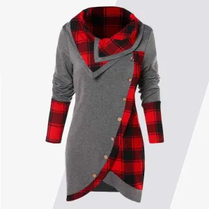 Women Casual Long Sleeve Asymmetrical Tops
