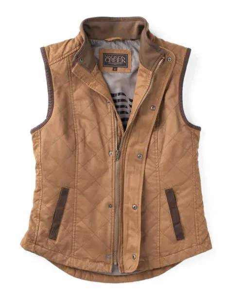 Women's Vest - Tan - Madison Creek - VMC7