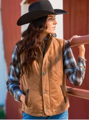 Women's Vest - Tan - Madison Creek - VMC7